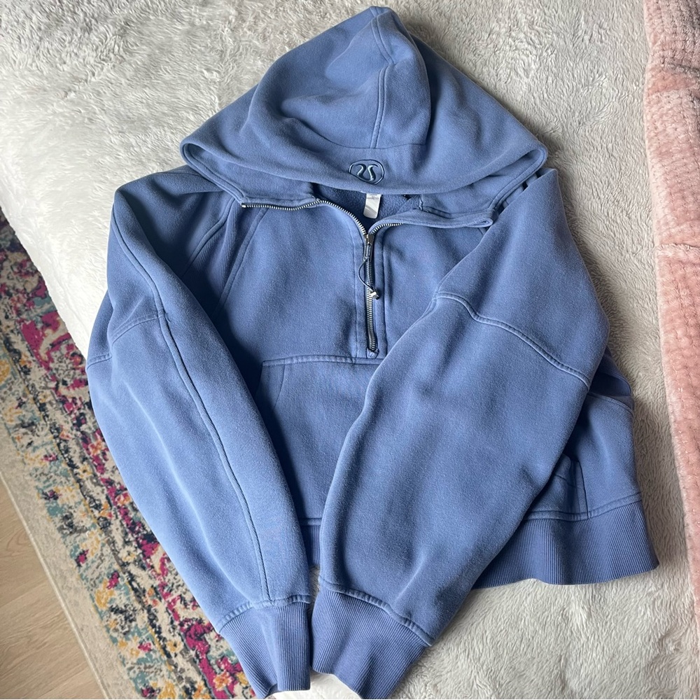 Lululemon Half Zip Scuba with Hood in Waterdrop